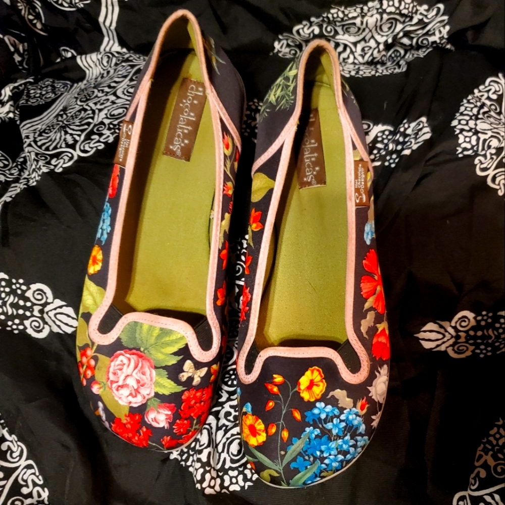 Hot Chocolate Design Chocolaticas Garden Slip-On Womens 38 7 7.5 womens